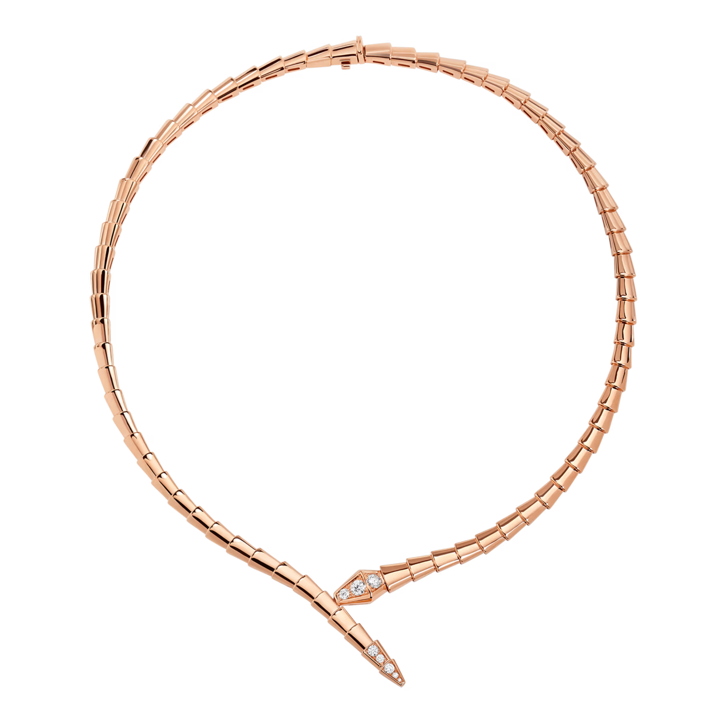 BVLGARI SERPENTI VIPER NECKLACE ROSE GOLD