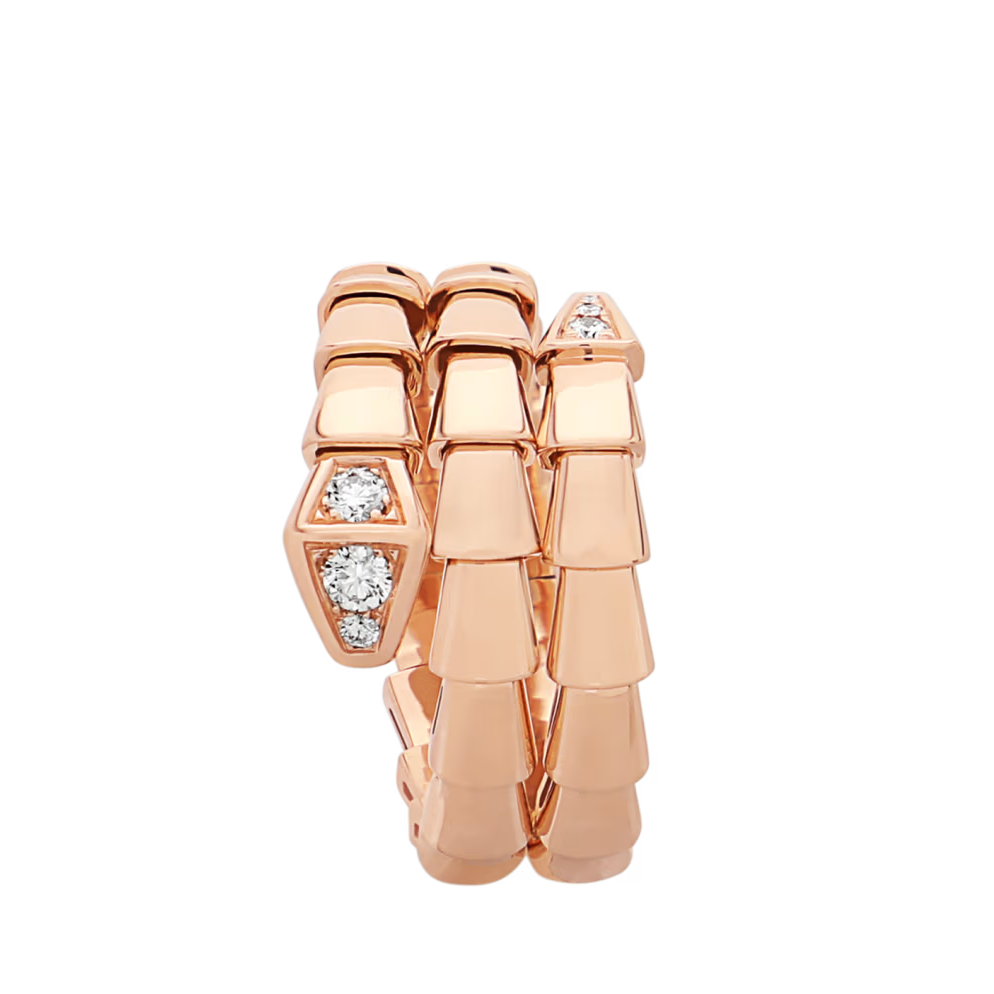 BVLGARI SERPENTI VIPER RING ROSE GOLD