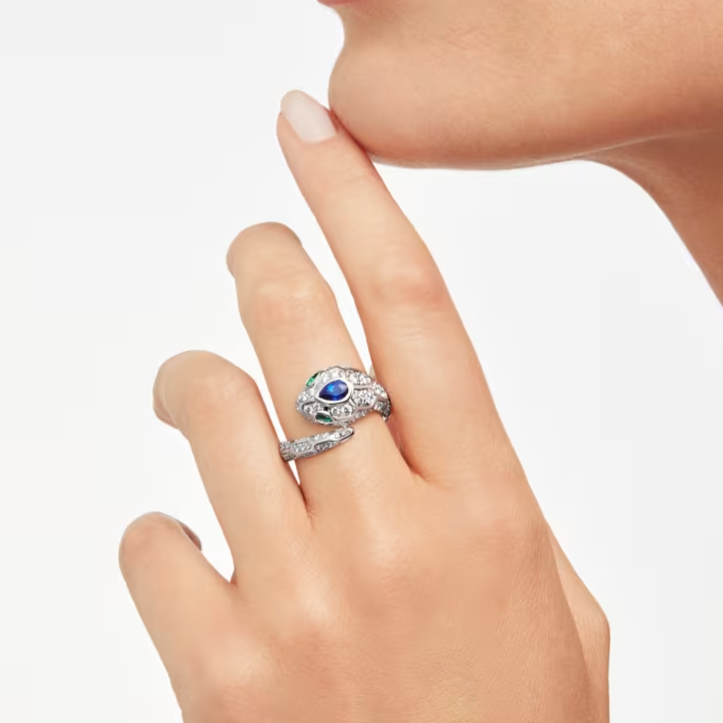BVLGARI SERPENTI SEDUTTORI RING WHITE GOLD