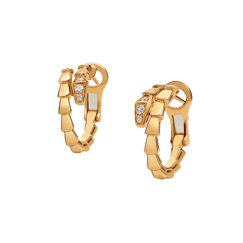 BVLGARI SERPENTI VIPER EARRINGS YELLOW GOLD