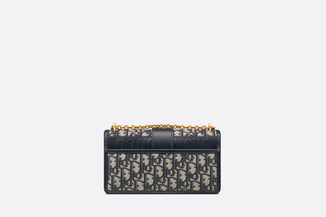 Montaigne East-West Bag Blue Dior Oblique Jacquard Dior Couture