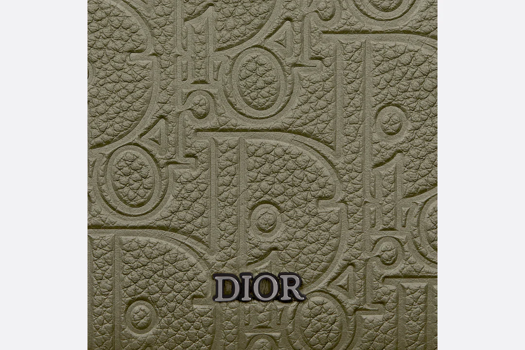 Bifold Wallet _ Khaki Dior Gravity Leather _ Dior Couture