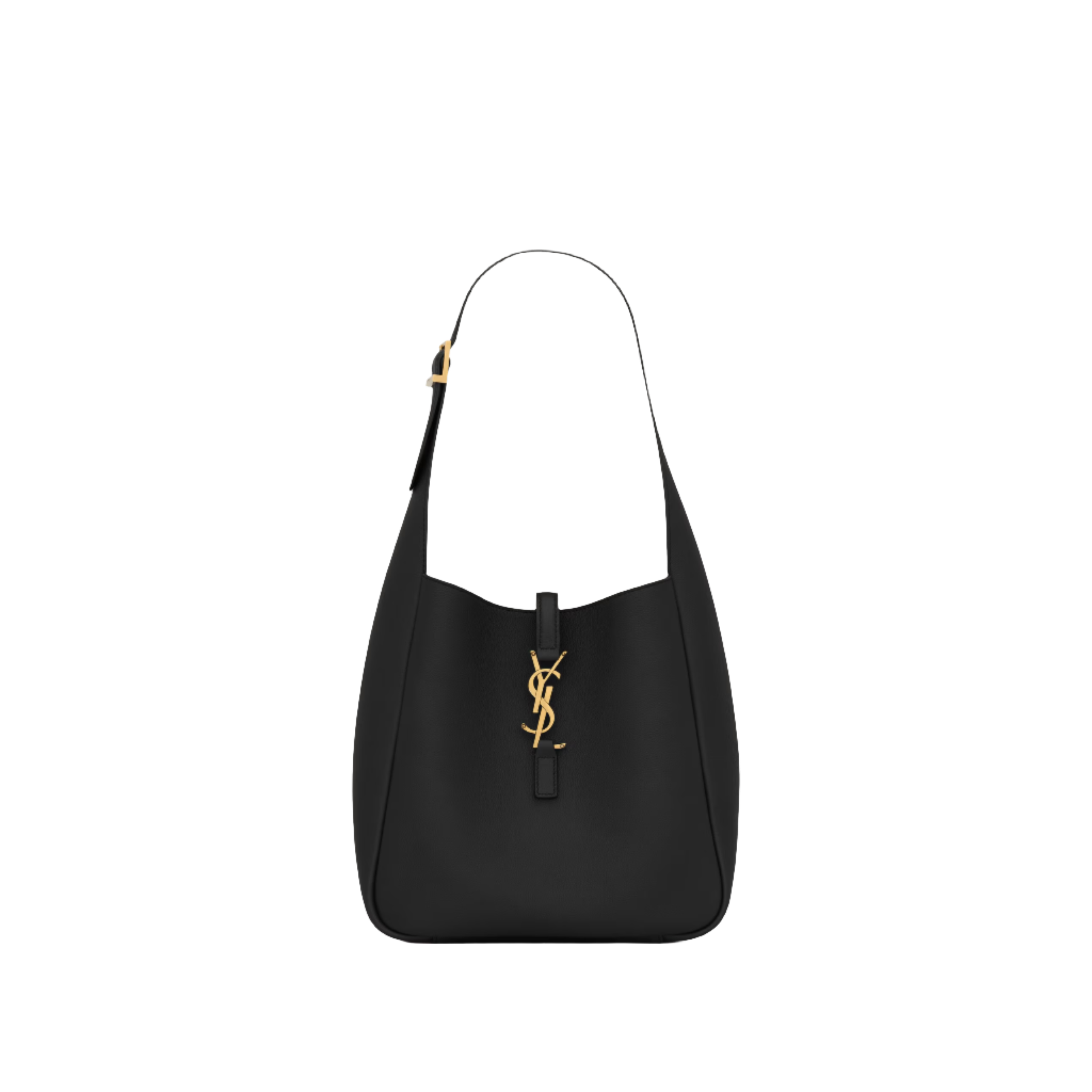 SAINT LAURENT YSL supple small IN GRAINED LEATHER BLACK