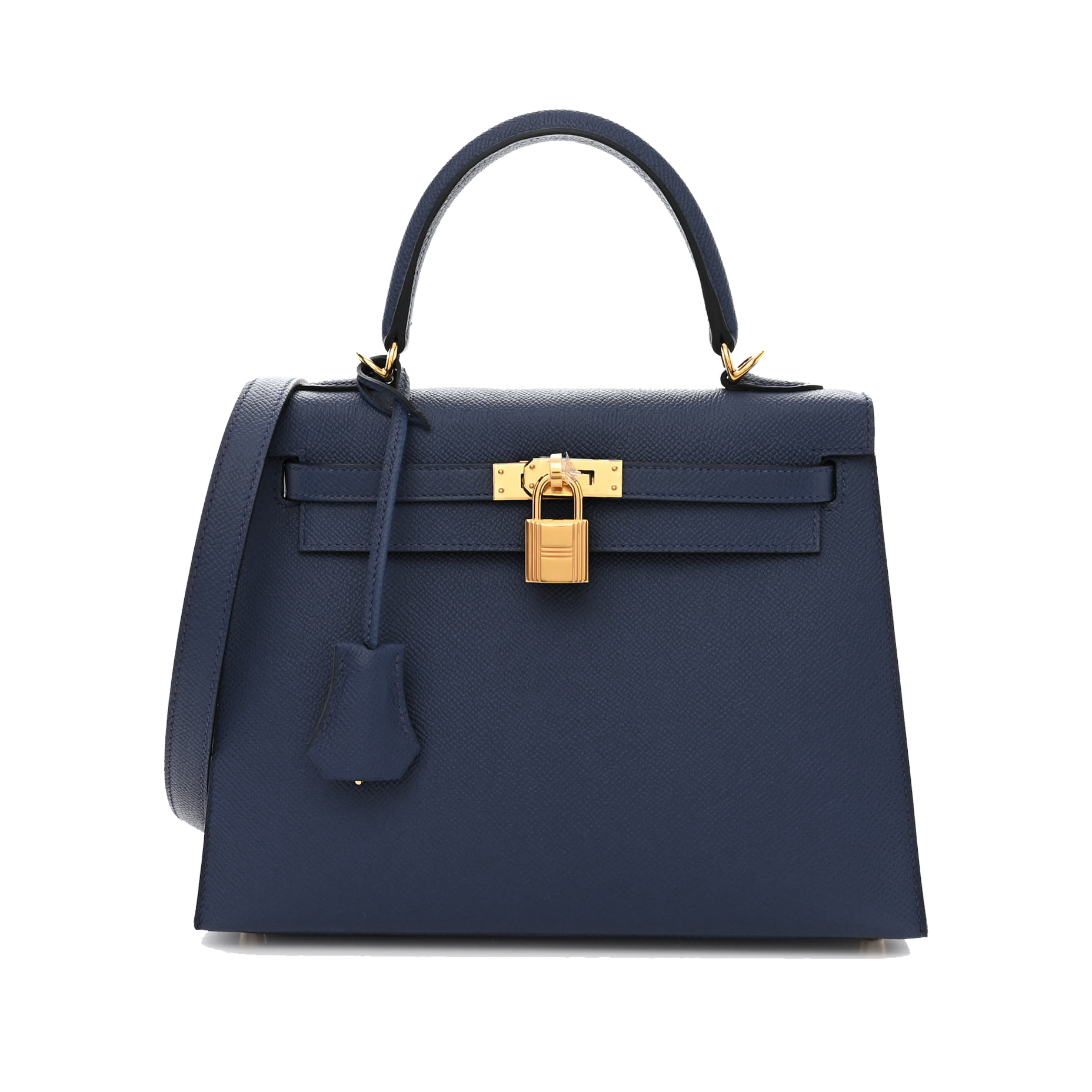 HERMES EPSOM KELLY SELLIER 25 BLEU NAVY
