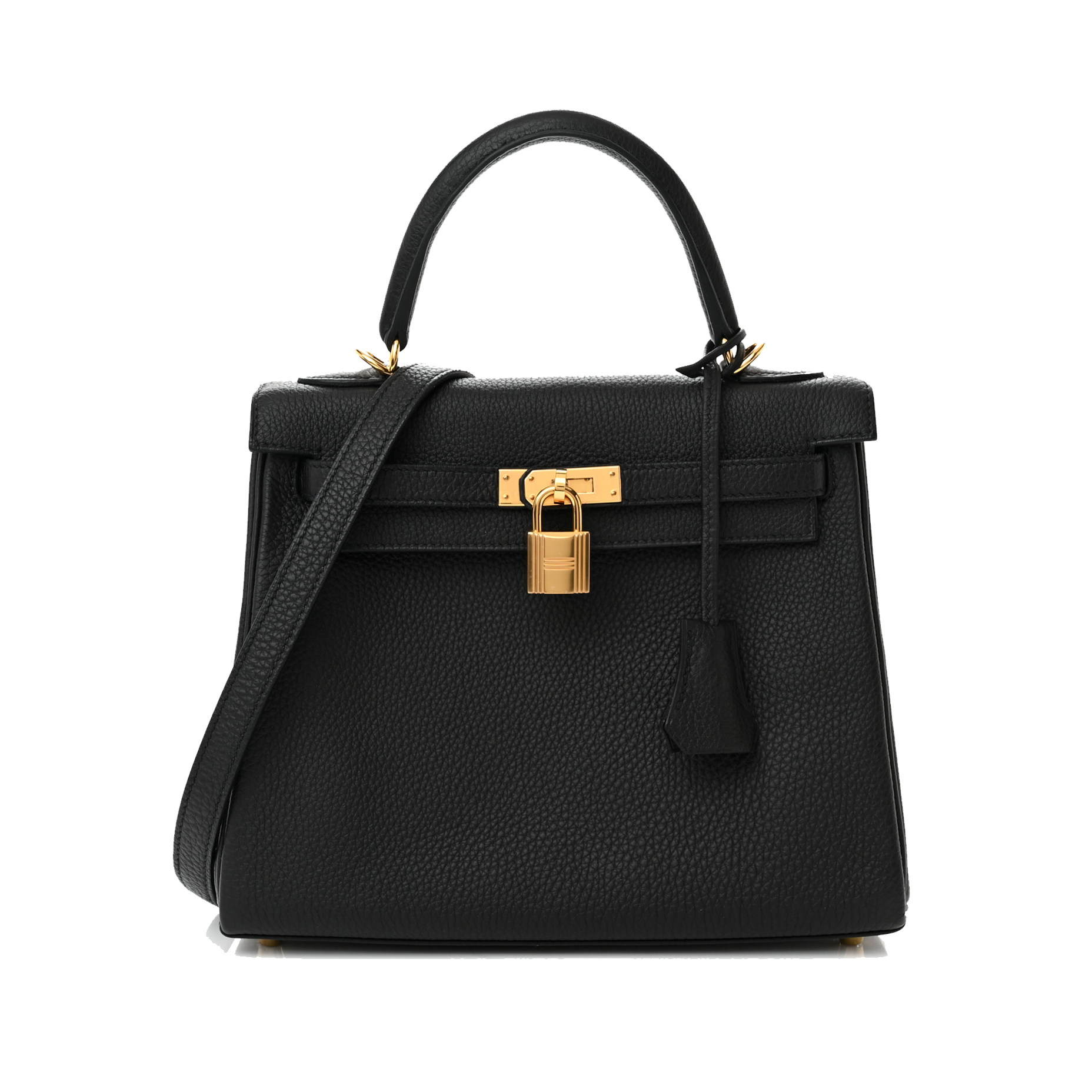 HERMES TOGO KELLY RETOURNE 25 BLACK
