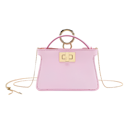 Fendi Women Pico Peekaboo Charm Light Pink Nappa Leather Charm