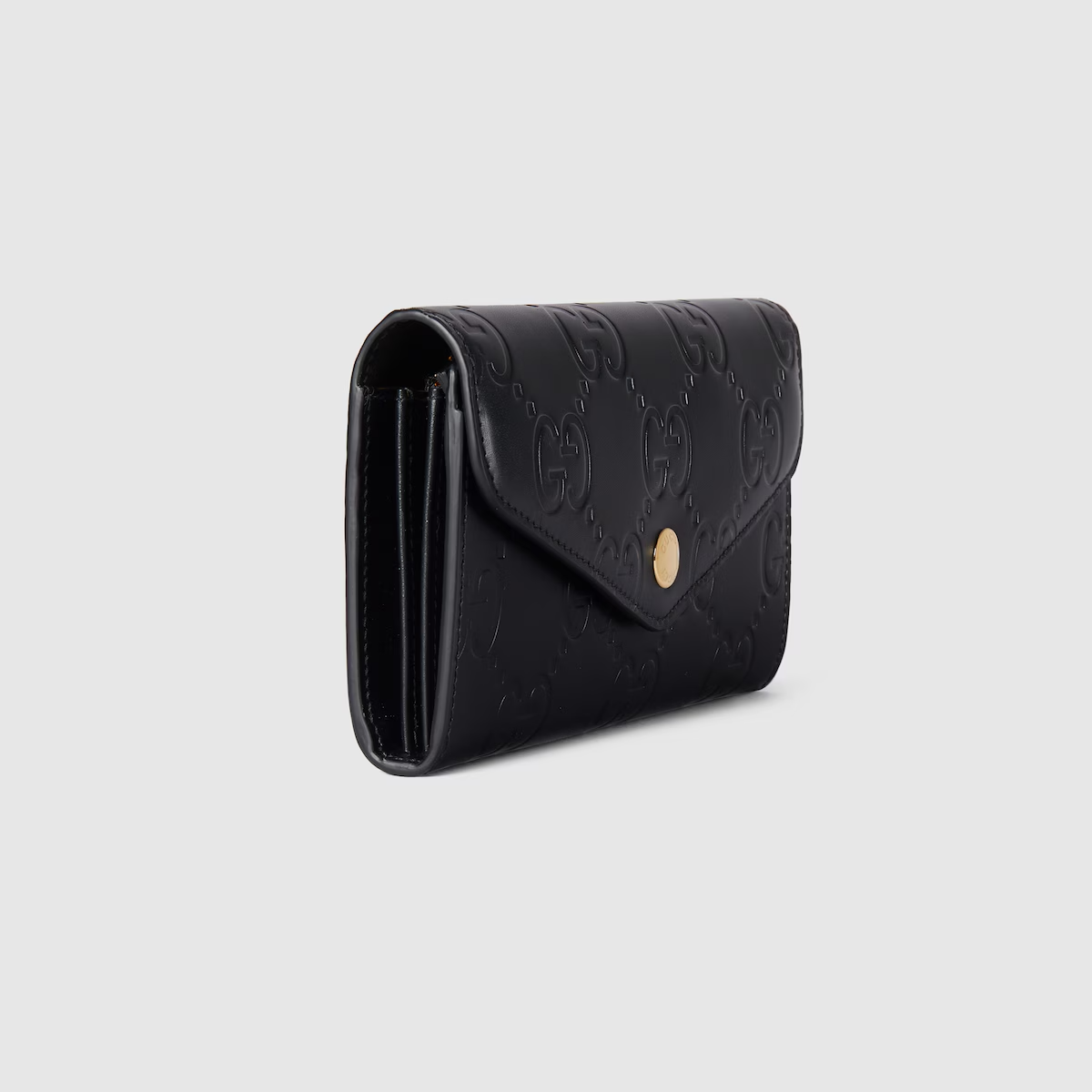 Gucci GG continental wallet in black GG leather