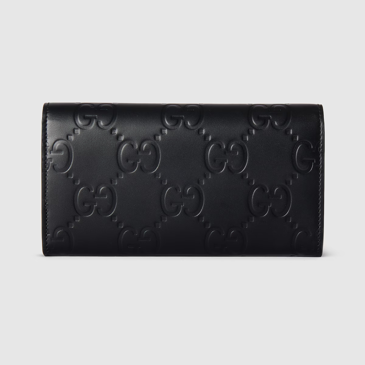 Gucci GG continental wallet in black GG leather