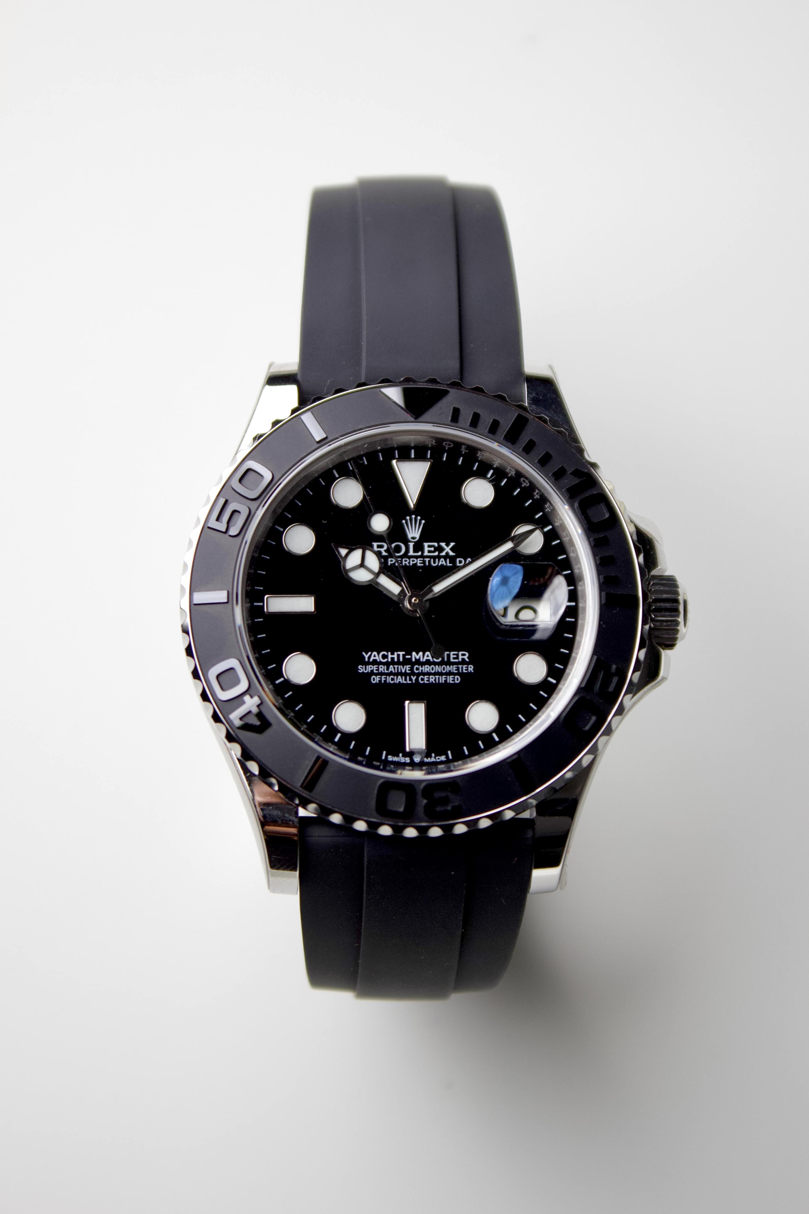 ROLEX YACHTMASTER RUBBER STAINLESS STEEL