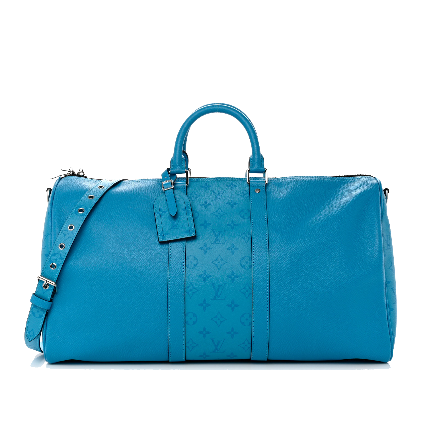 Louis Vuitton Taigarama Keepall Bandouliere 50 Blue Lagoon