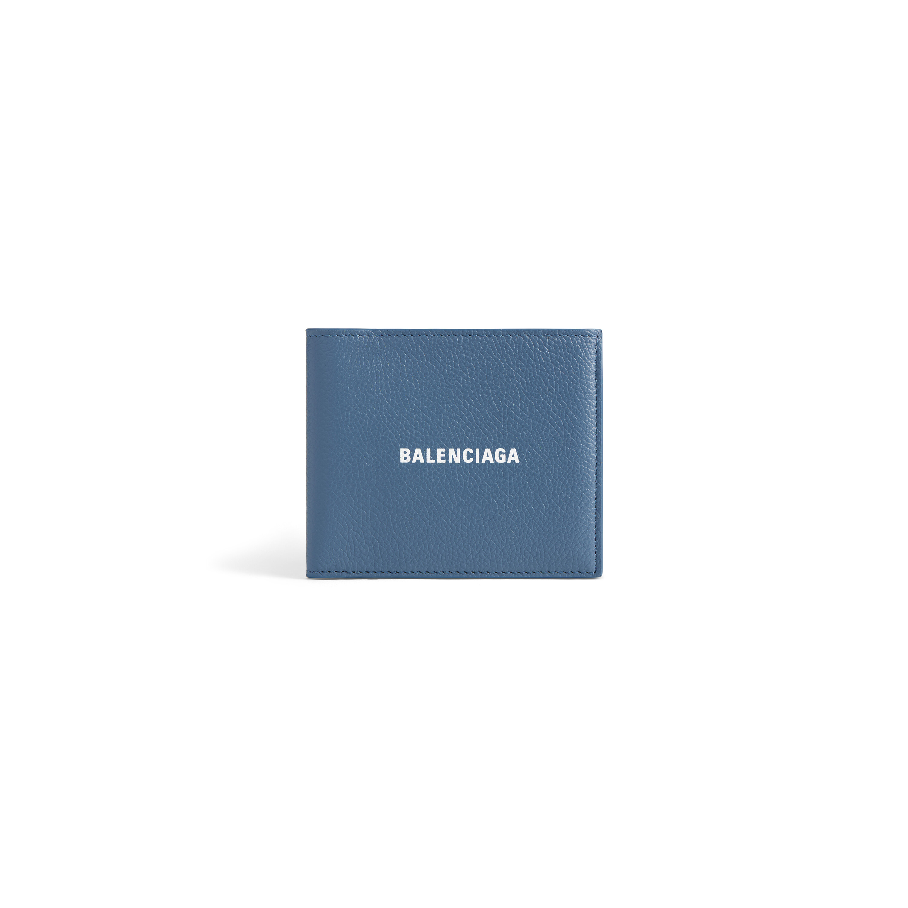 Mens Cash Square Folded Wallet in Blue Balenciaga