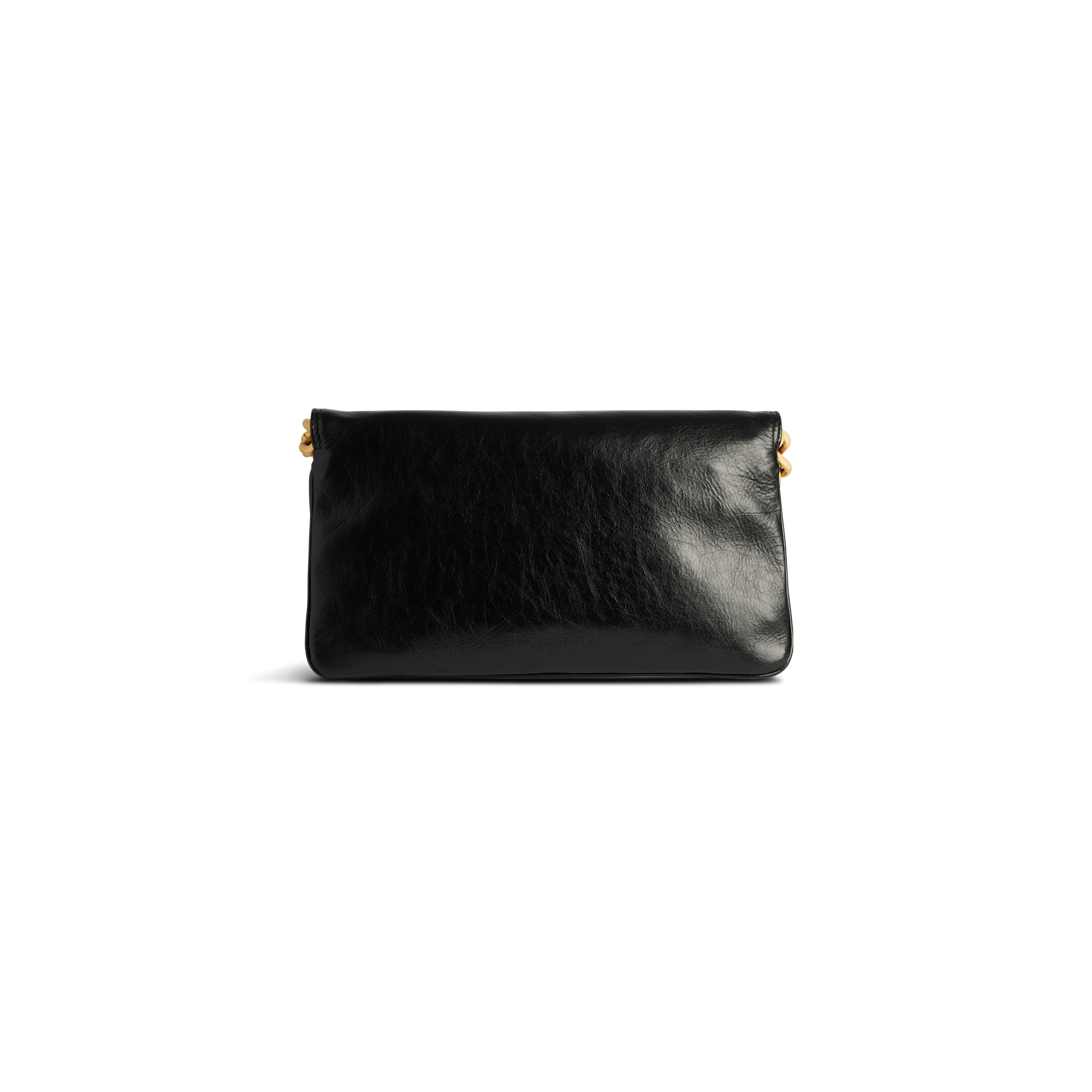 Bb Soft Medium Flap Bag in Black Balenciaga