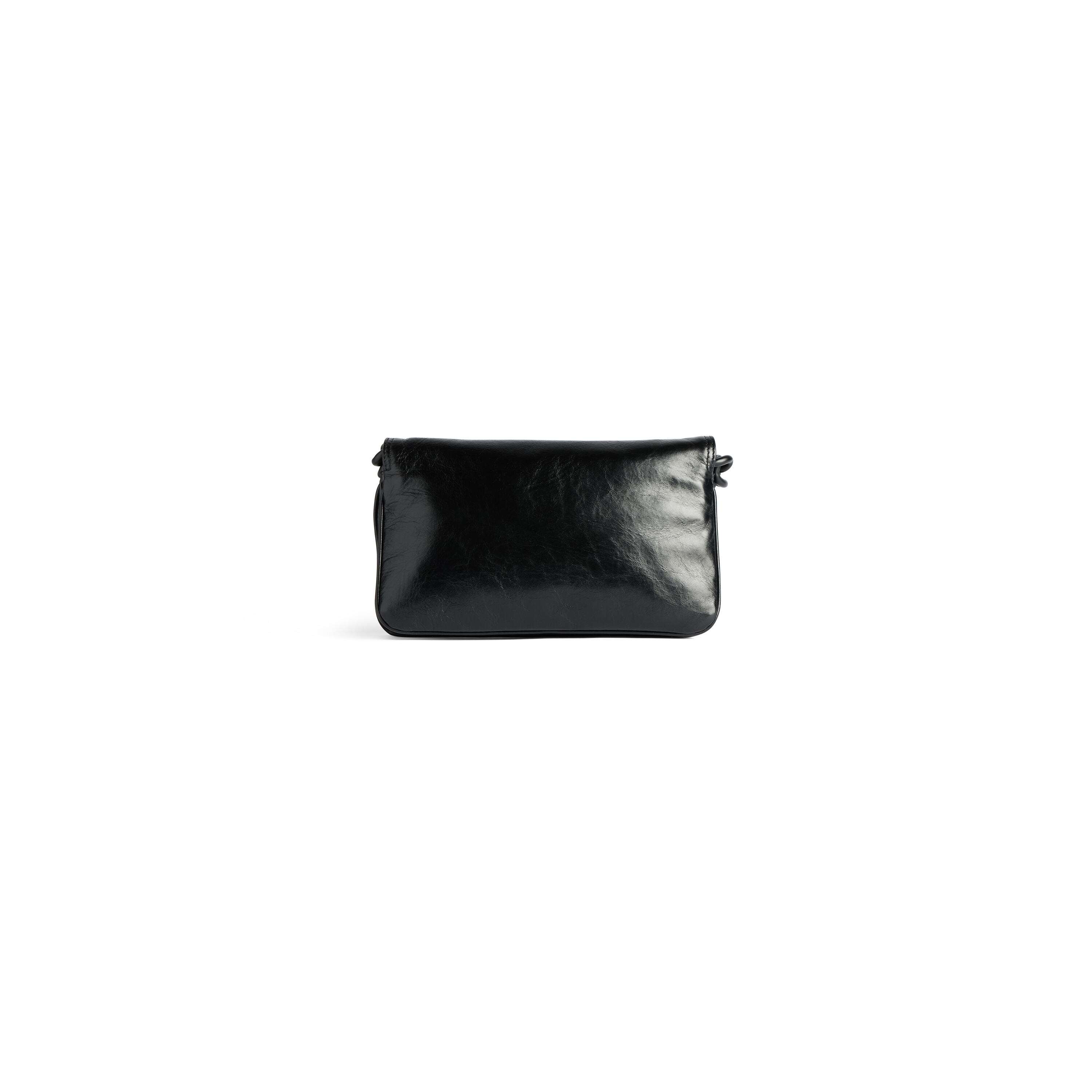 Bb Soft Small Flap Bag in Black Balenciaga