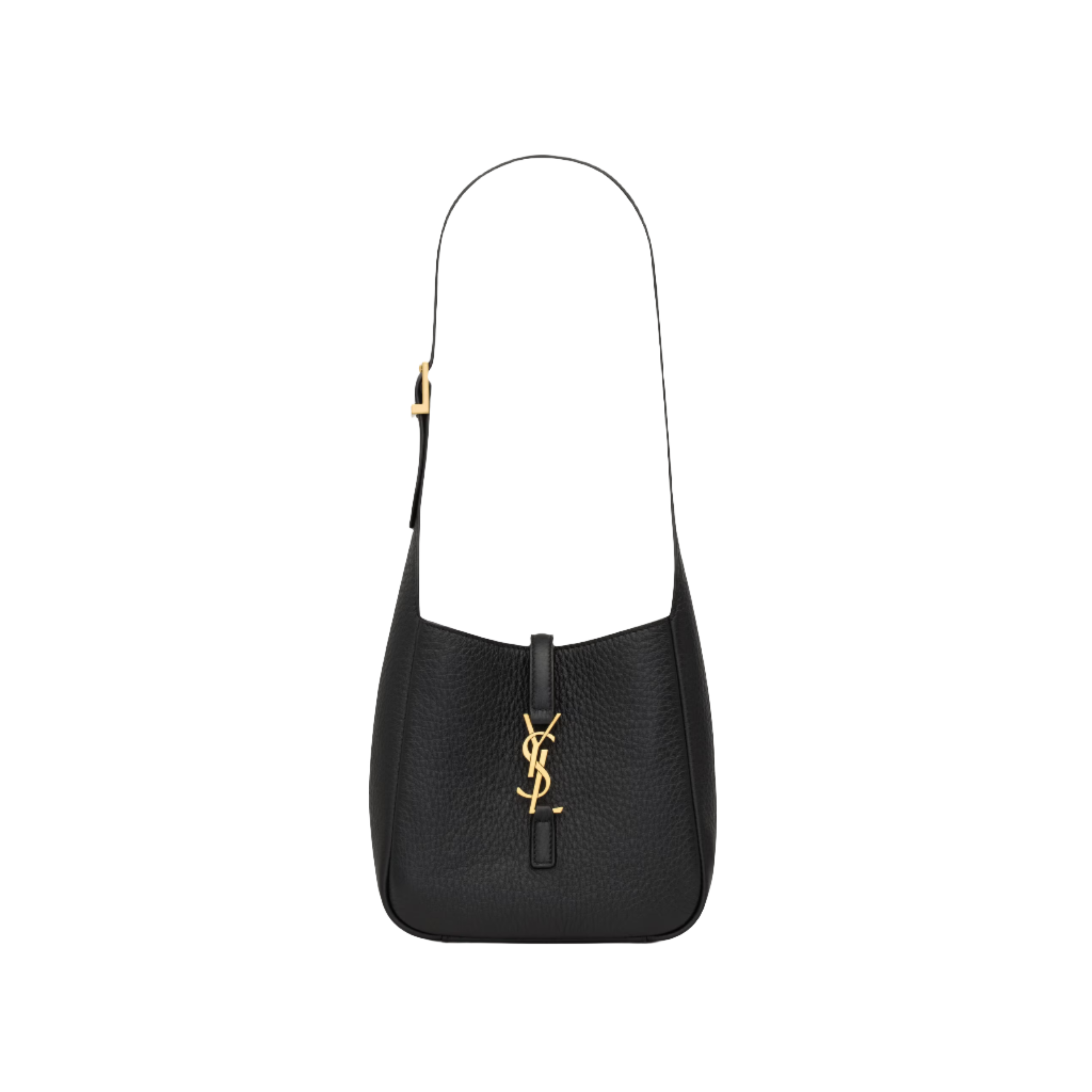 SAINT LAURENT YSL SUPPLE BABY IN GRAINED LEATHER BLACK