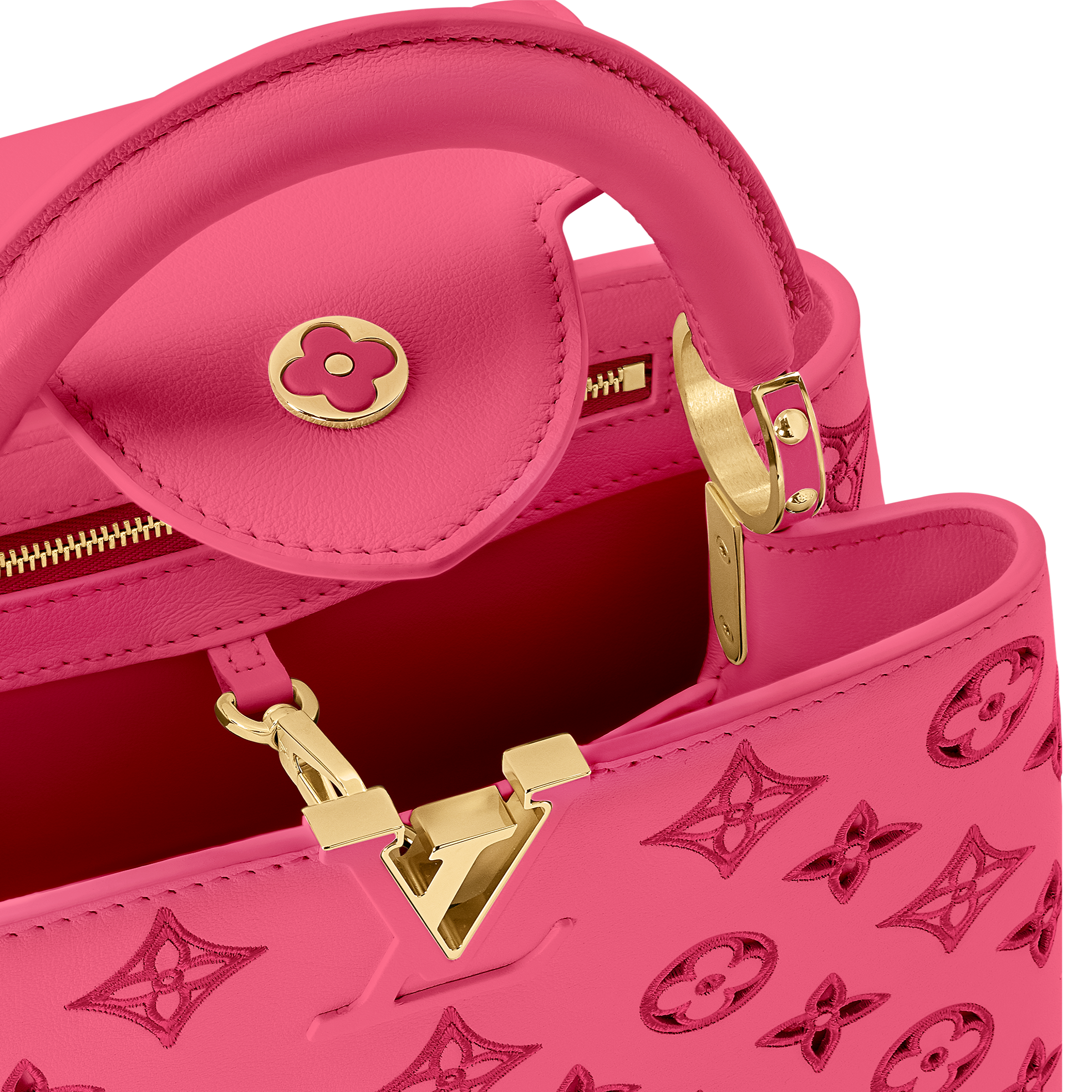 LOUIS VUITTON Capucines BB MNII PINKY