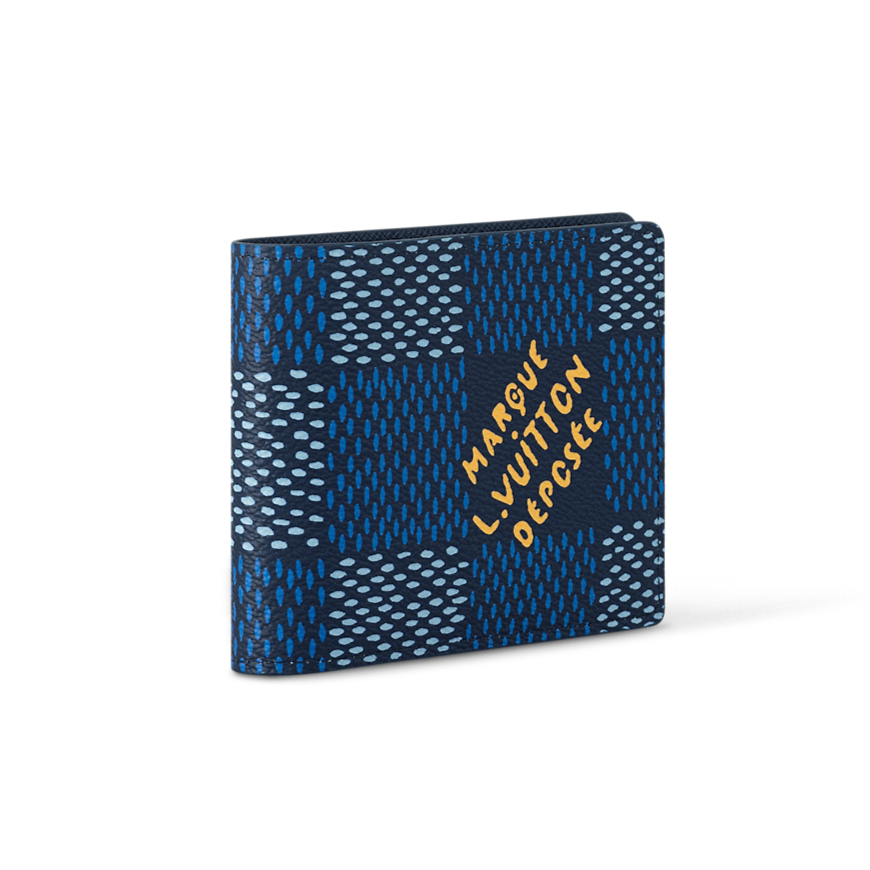Louis Vuitton LV Multiple Wallet   Luxury Compact Wallets -Blue marque
