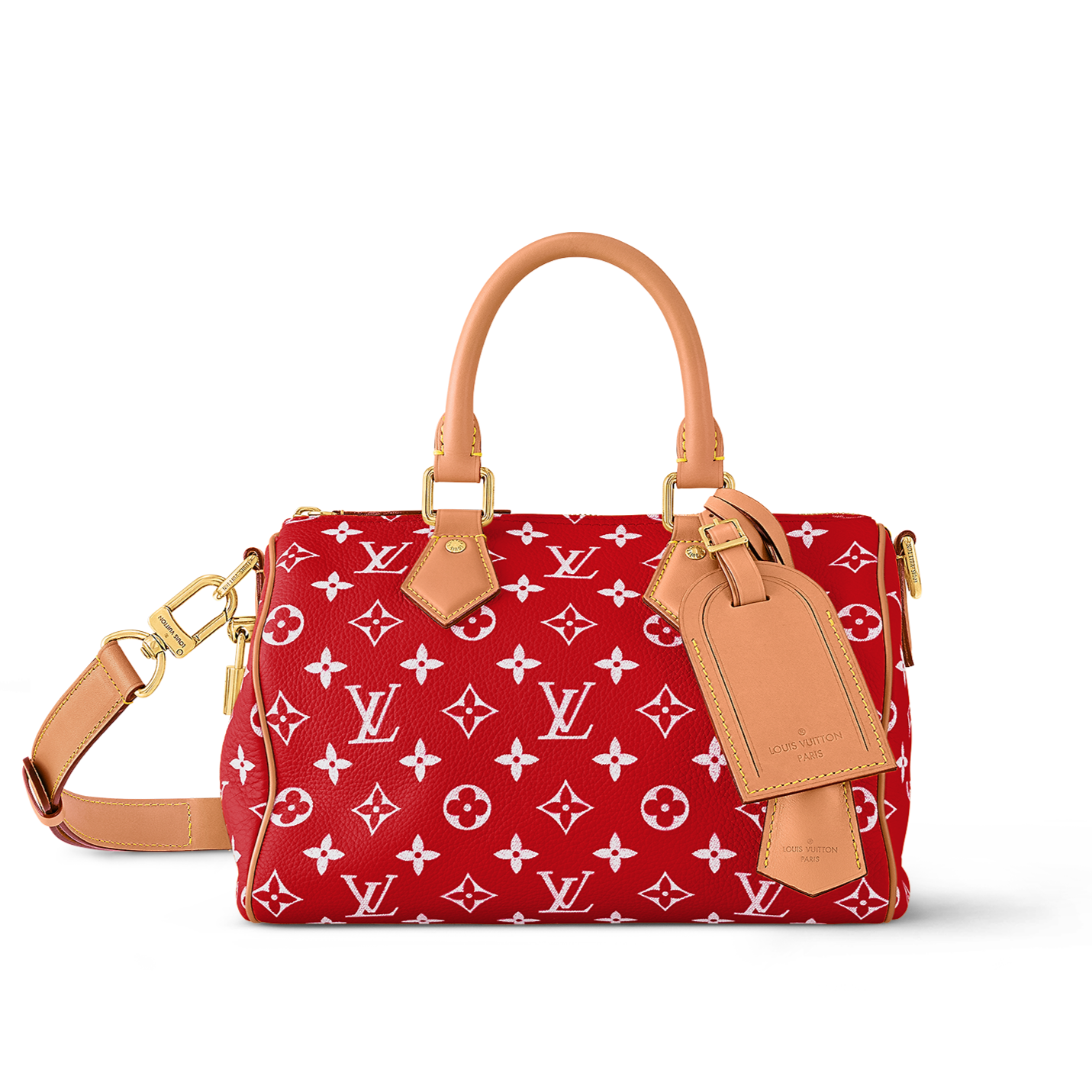 Louis Vuitton Speedy P9 Bandouli re 25 red