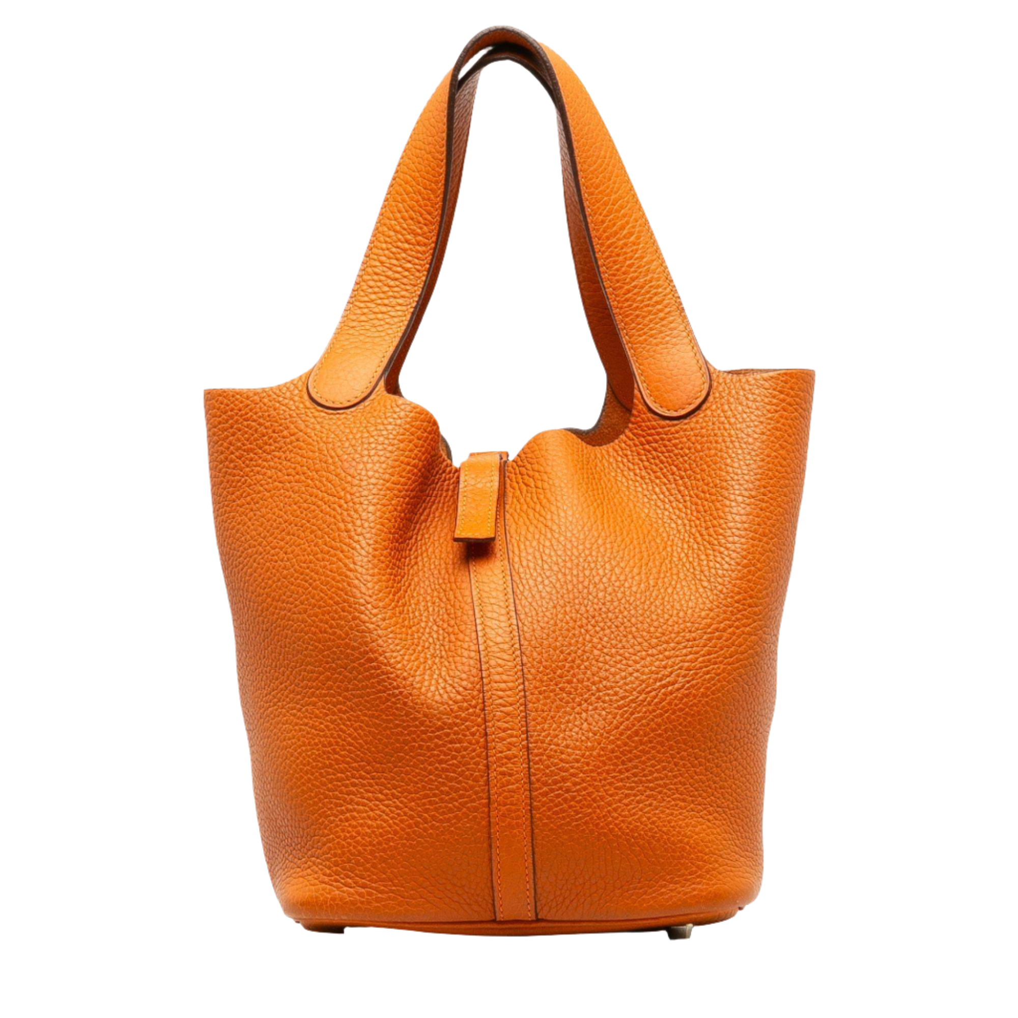 Hermes Orange Clemence Picotin Lock 22 Hermes