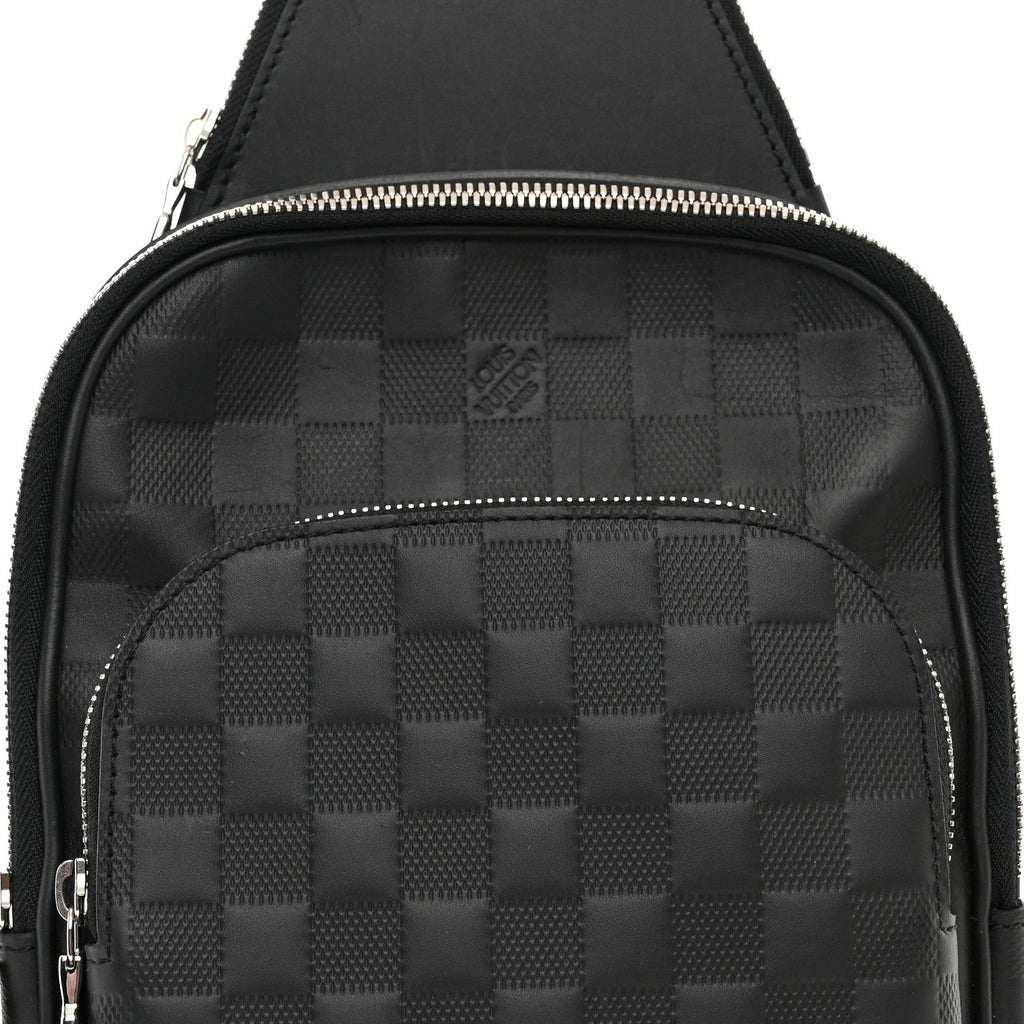 LOUIS VUITTON Damier Infini Avenue Sling Bag Onyx