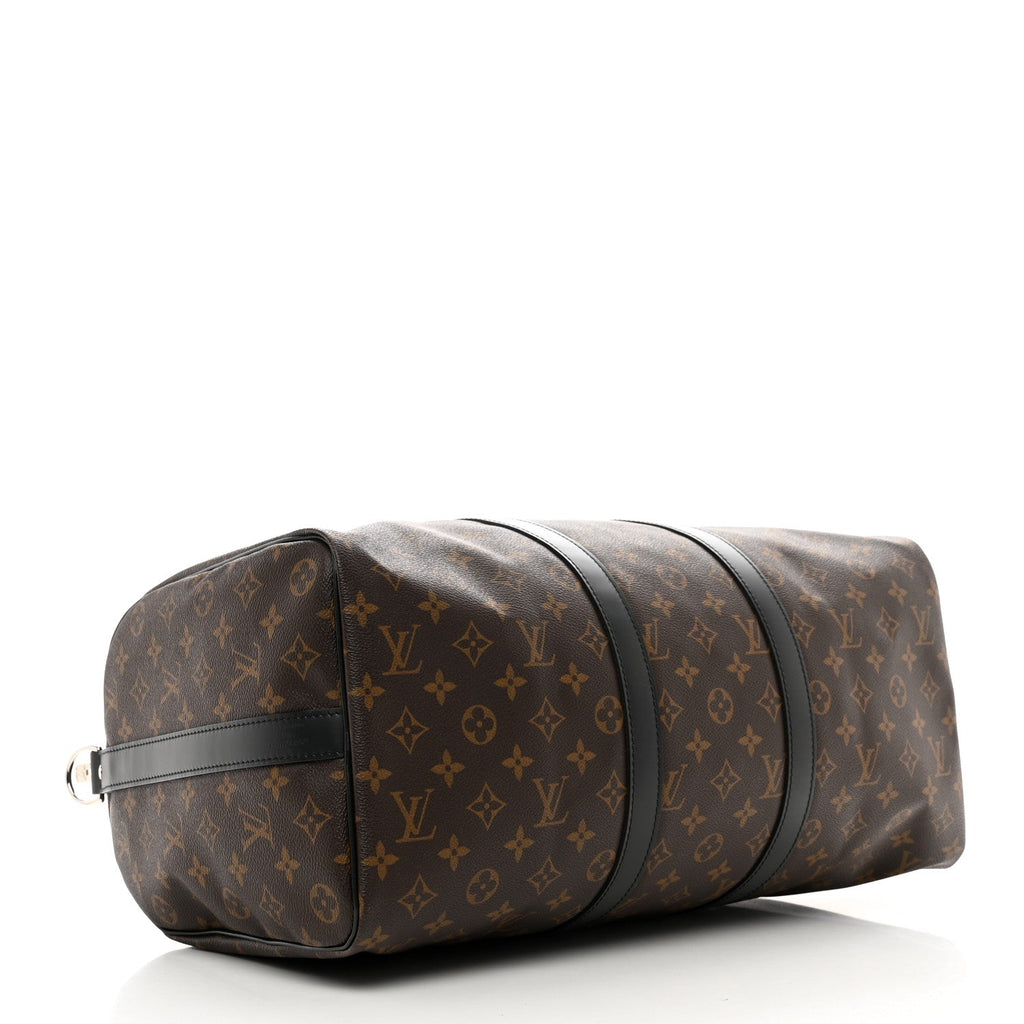 Louis Vuitton Monogram Macassar Keepall Bandouliere 45