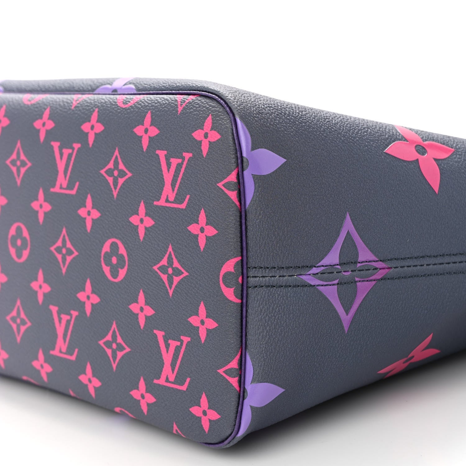 LOUIS VUITTON Monogram Giant Spring In The City Neverfull MM Midnight Fuchsia