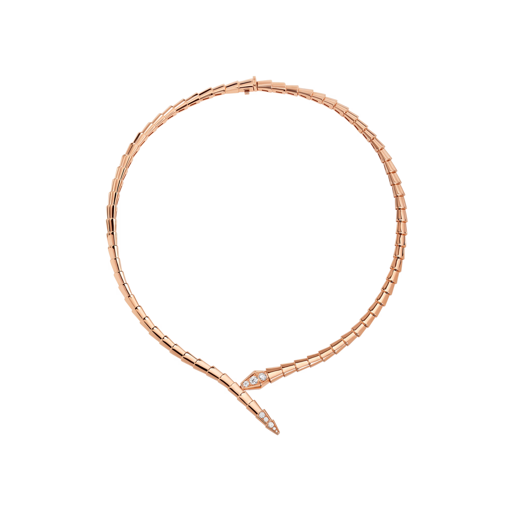 BVLGARI SERPENTI VIPER NECKLACE ROSE GOLD