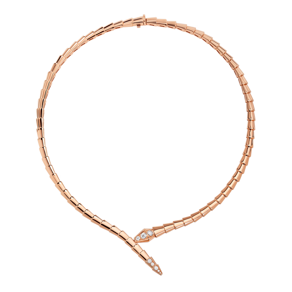 BVLGARI SERPENTI VIPER NECKLACE ROSE GOLD