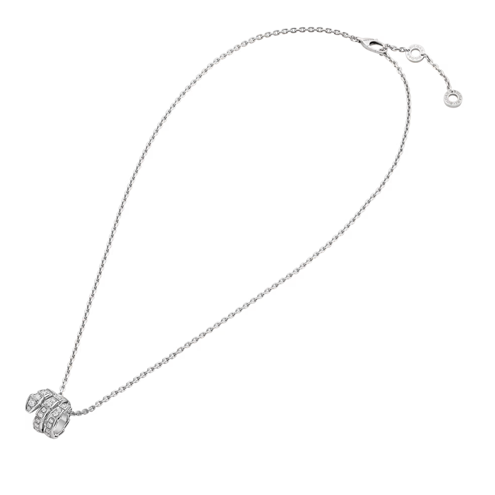 BVLGARI SERPENTI VIPER NECKLACE WHITE GOLD