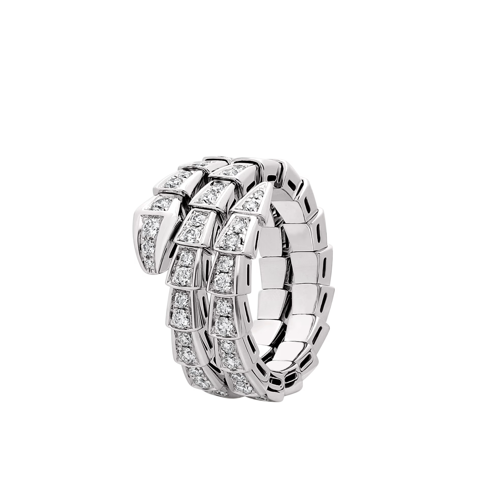 BVLGARI SERPENTI VIPER RING WHITE GOLD