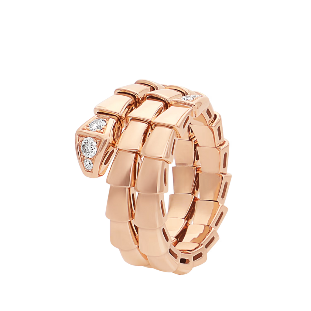 BVLGARI SERPENTI VIPER RING ROSE GOLD