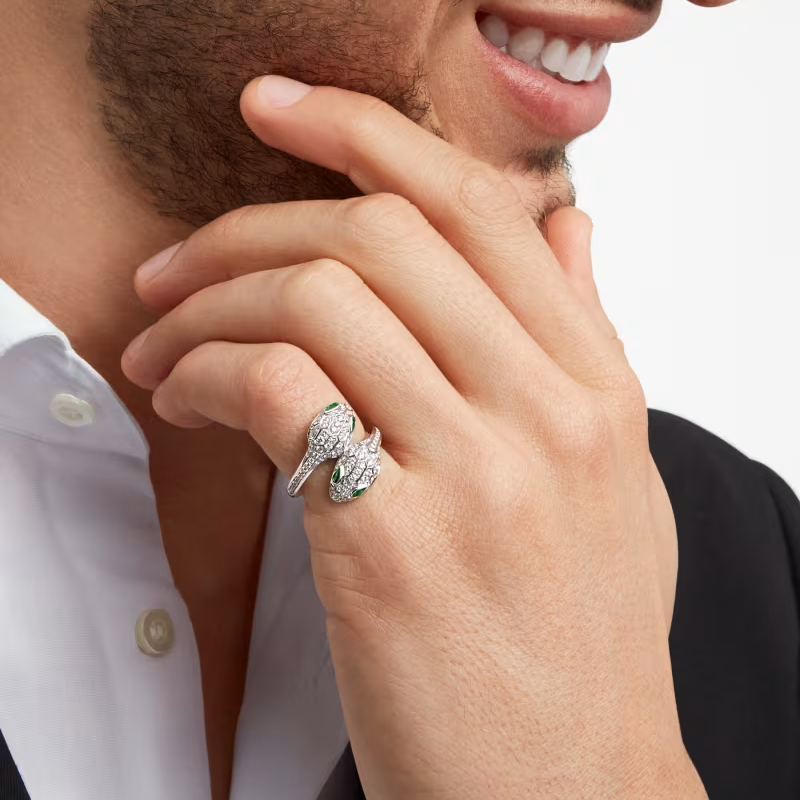 BVLGARI SERPENTI SEDUTTORI RING WHITE GOLD