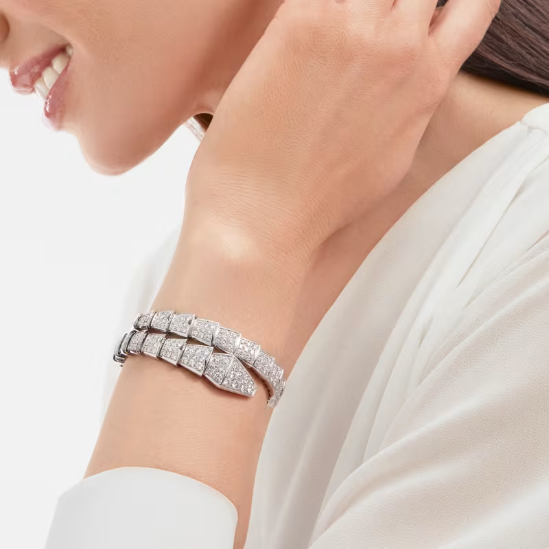 BVLGARI SERPENTI VIPER BRACELET WHITE GOLD