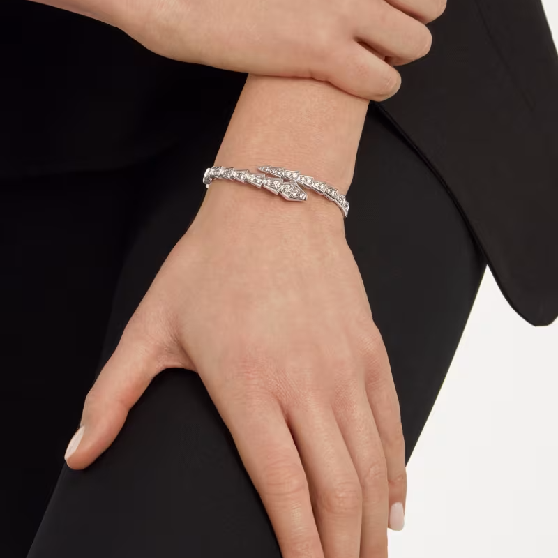 BVLGARI SERPENTI VIPER BRACELET WHITE GOLD