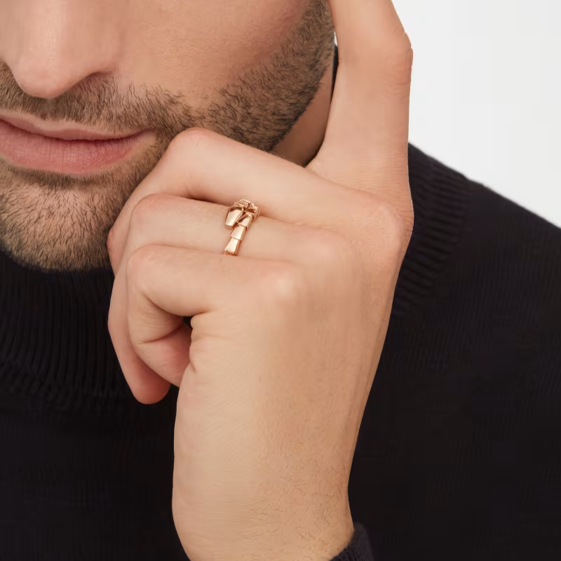 BVLGARI SERPENTI VIPER RING ROSE GOLD