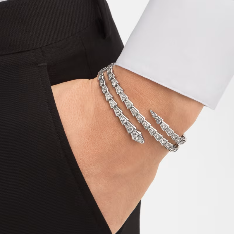 BVLGARI SERPENTI VIPER BRACELET WHITE GOLD