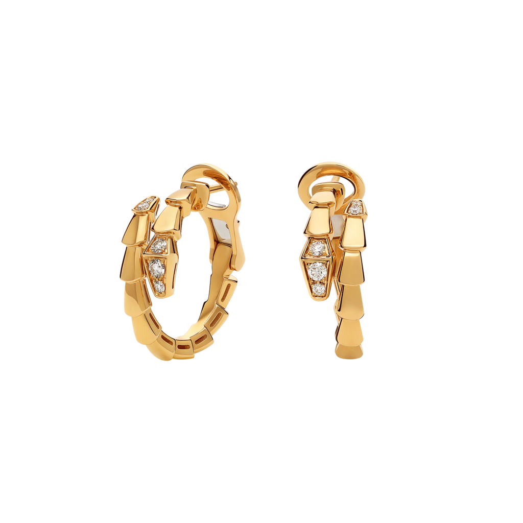 BVLGARI SERPENTI VIPER EARRINGS YELLOW GOLD