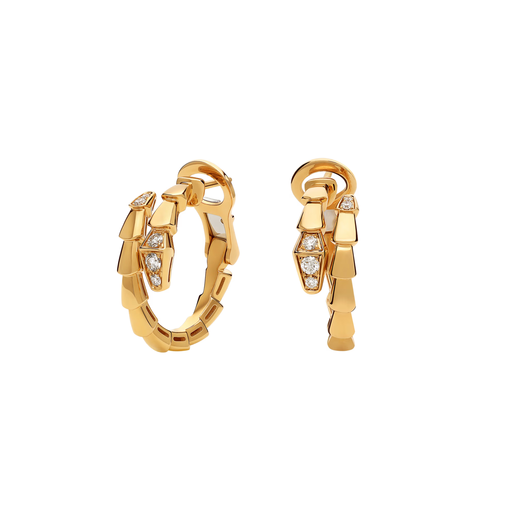 BVLGARI SERPENTI VIPER EARRINGS YELLOW GOLD
