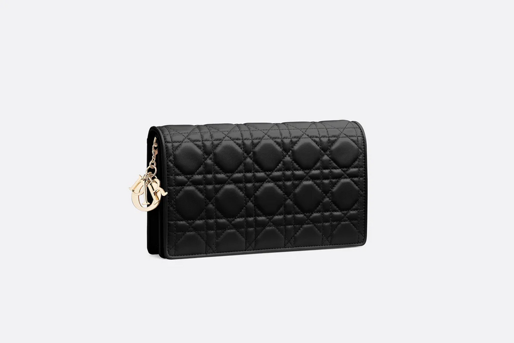 Lady Dior Pouch  Black Cannage Lambskin  Dior Couture