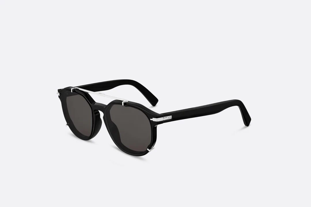 DiorBlackSuit RI Black Pantos Sunglasses