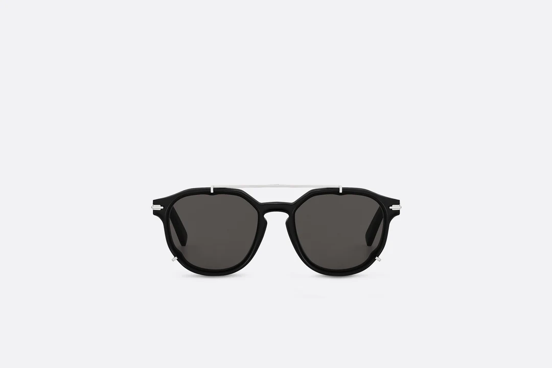 DiorBlackSuit RI Black Pantos Sunglasses