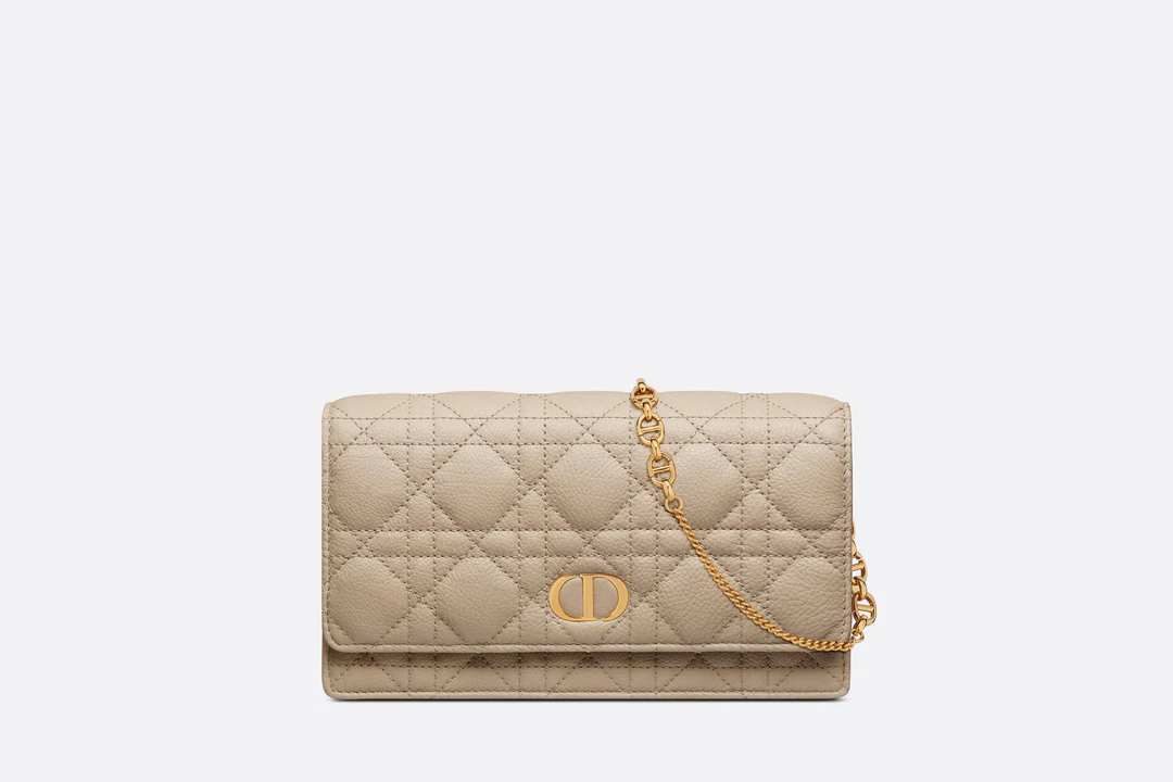 Dior Caro Pouch  Natural Supple Cannage Calfskin  Dior Couture