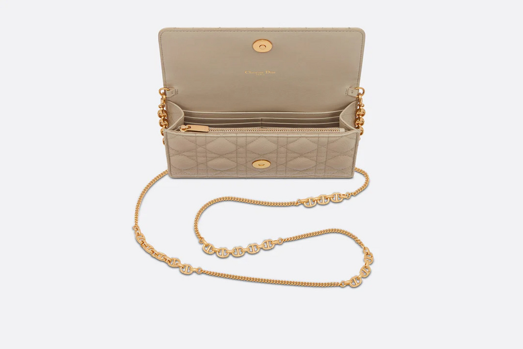 Dior Caro Pouch  Natural Supple Cannage Calfskin  Dior Couture