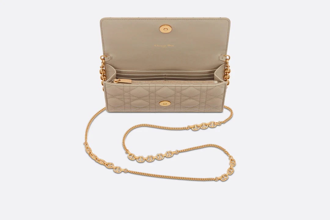 Dior Caro Pouch  Natural Supple Cannage Calfskin  Dior Couture