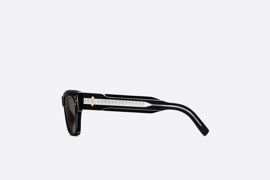 CD Diamond S2I  Black Rectangular Sunglasses  Dior Couture