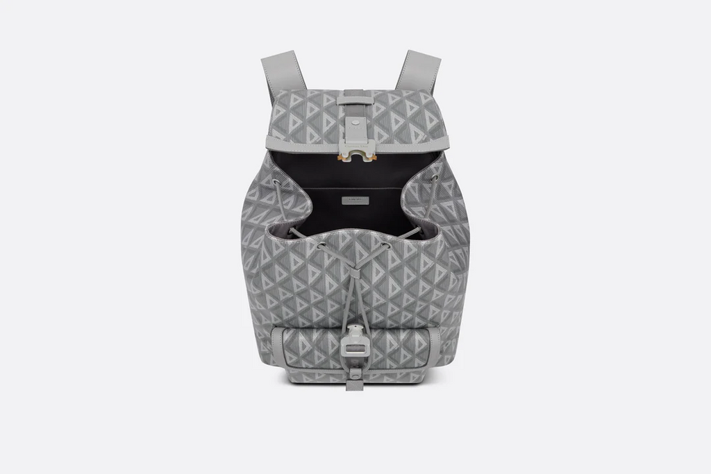 Dior Hit the Road Backpack  Dior Gray CD Diamond Canvas and Smooth Ca  Dior Couture