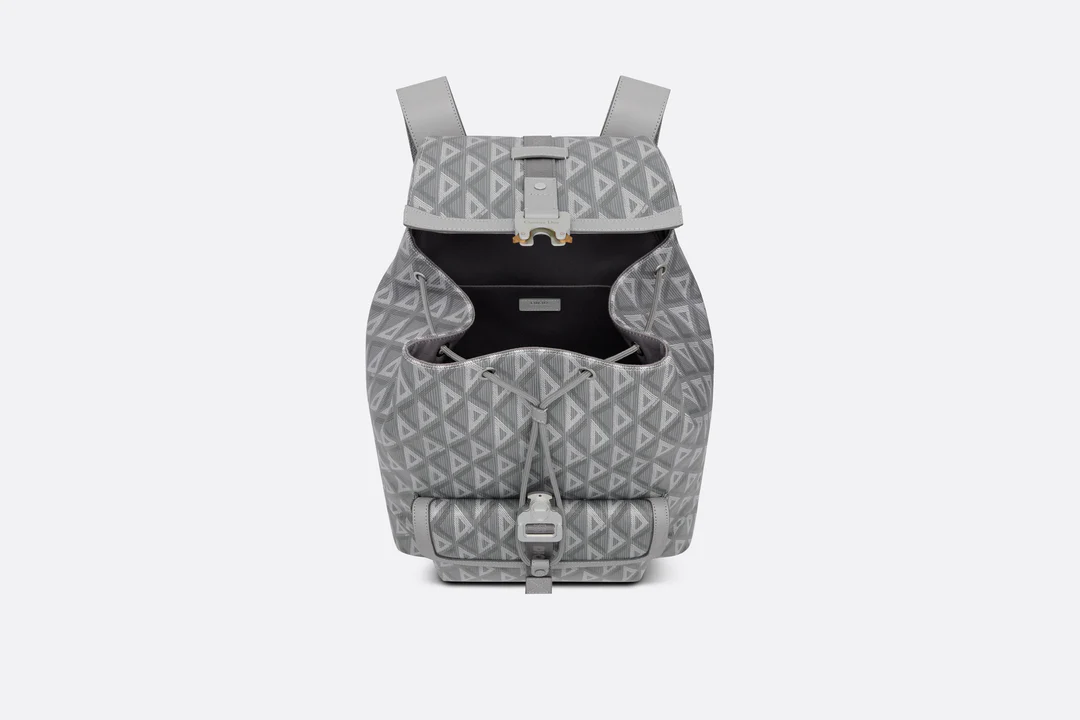 Dior Hit the Road Backpack  Dior Gray CD Diamond Canvas and Smooth Ca  Dior Couture