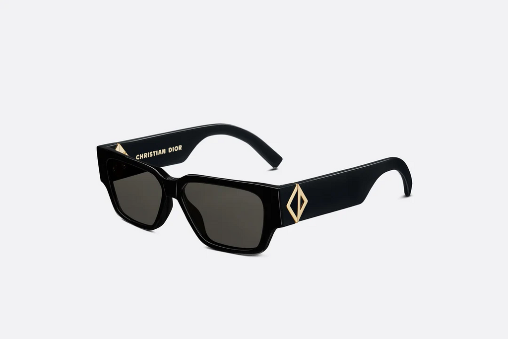 CD Diamond S5I _ Black Square Sunglasses _ Dior Couture