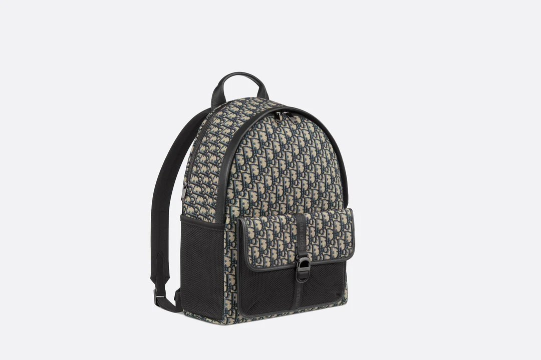 Dior 8 Backpack  Beige and Black Dior Oblique Jacquard  Dior Couture