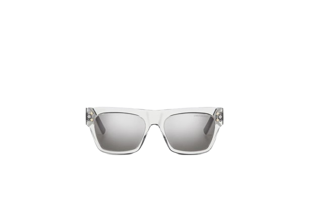 CD Diamond S8I _ Crystal-Tone and Silver-Finish Rectangular Sunglasses _ Dior Couture
