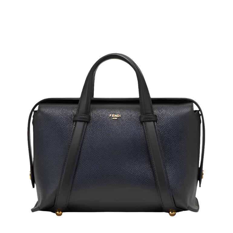 Fendi Boston 365 - Black leather bag